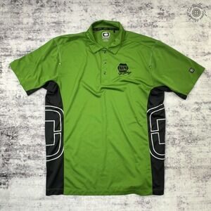 Ogio Napa Racing Polo Shirt Men's Large‎ Green Black Performance Golf
